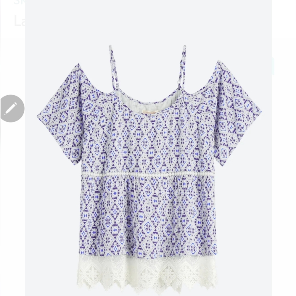 Langlock cold shoulder top XL